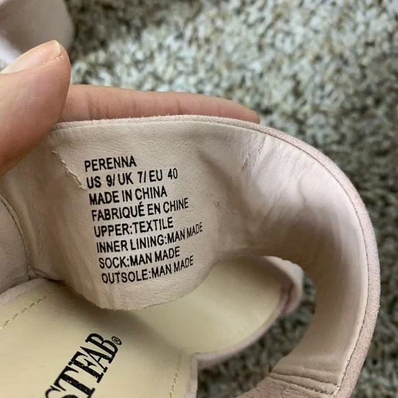 JustFab Perenna Heeled Sandal Pink Suede Chunky Heel size 9 - Picture 9 of 14